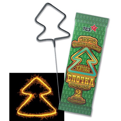 Елочка Бенгальские огни фигурные купить в Бирюсинске | biryusinsk.salutsklad.ru